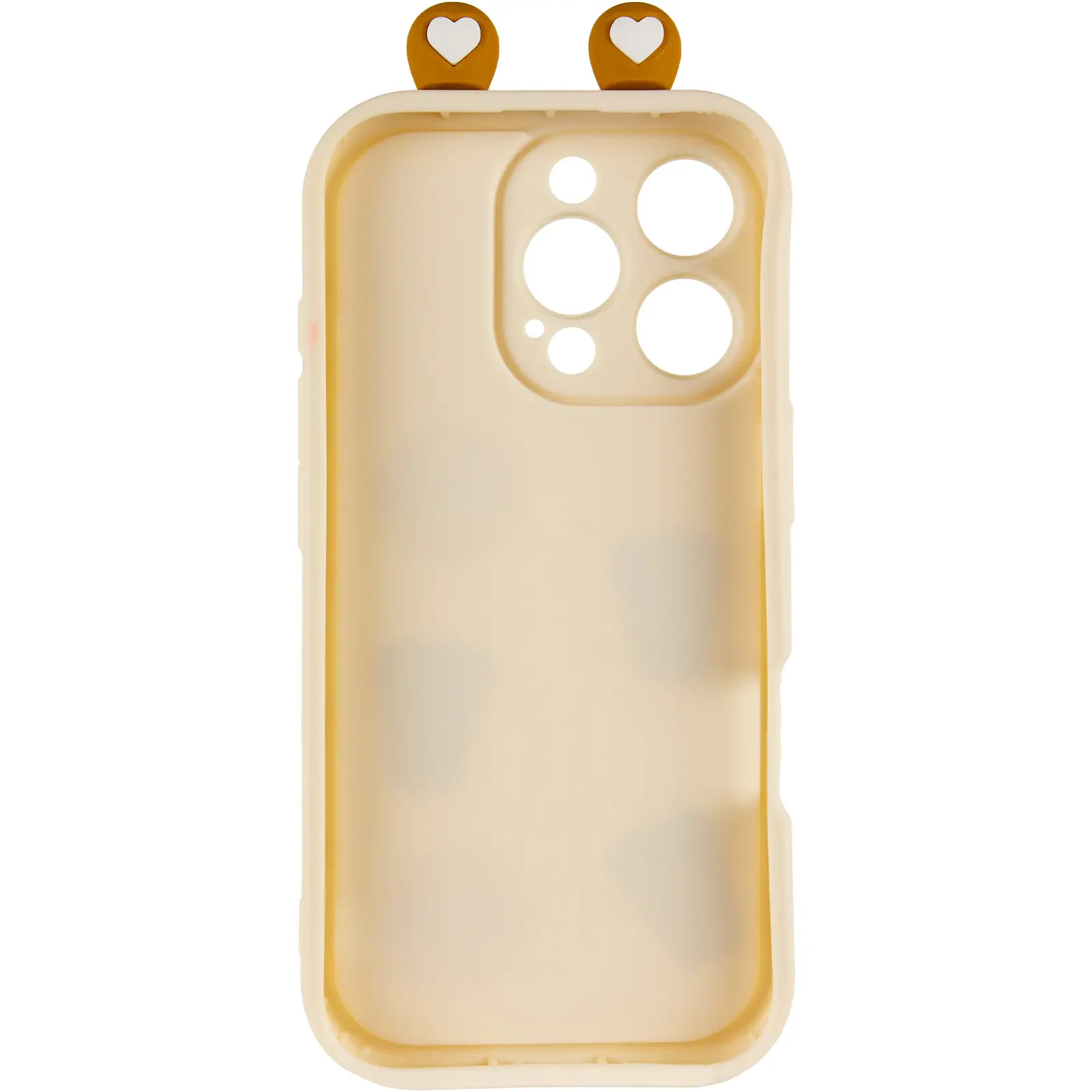 Чехол TPU Toys Case with Ears для Apple iPhone 16 Pro (6.3"), Sand 2, TPU, купить оптом с доставкой