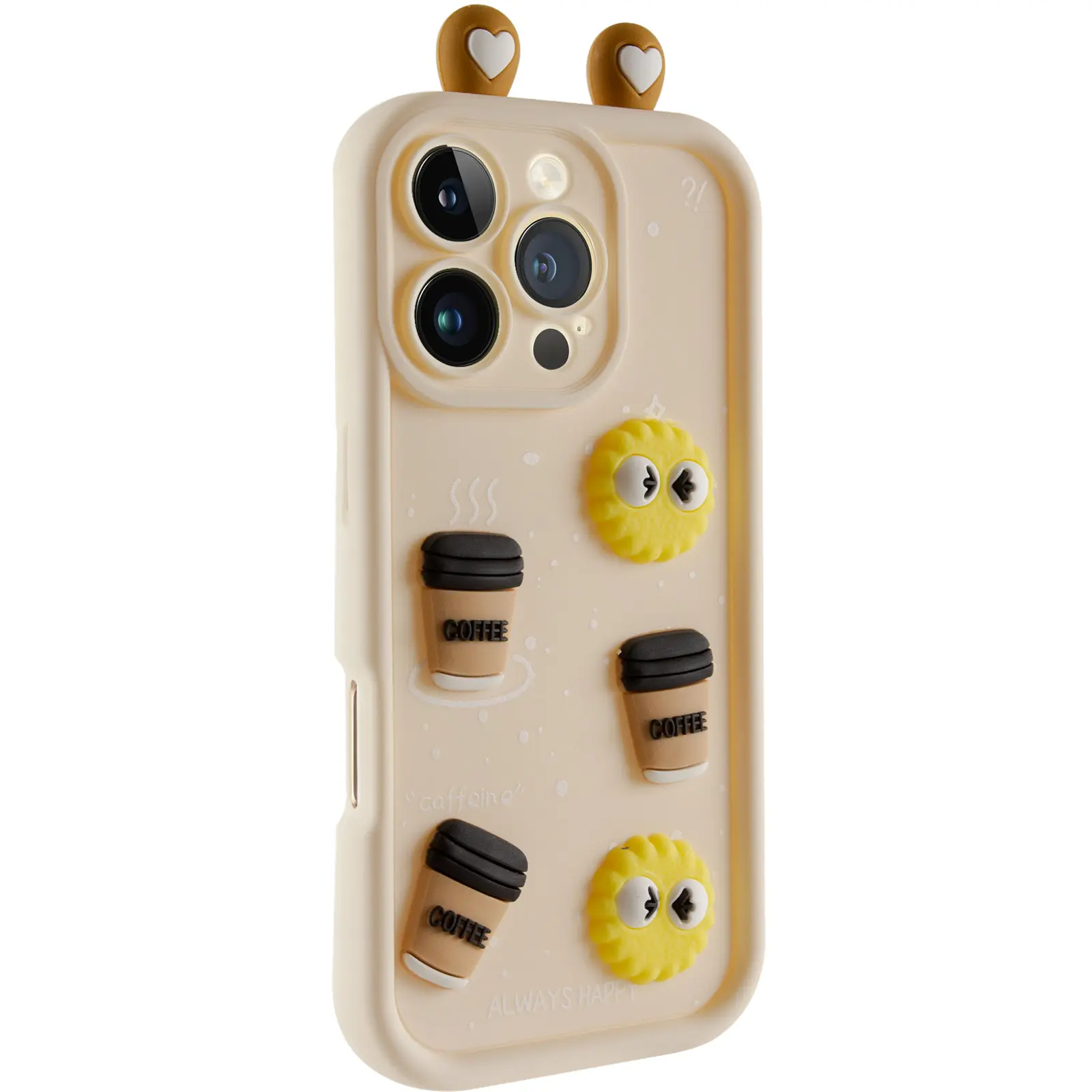 Чехол TPU Toys Case with Ears для Apple iPhone 16 Pro Max (6.9"), Sand, TPU, купить оптом с доставкой