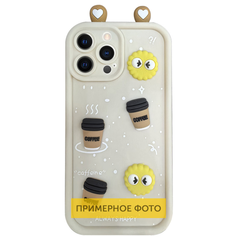 Силиконовый 3D чехол Toys Case with Ears для Xiaomi Redmi 14C / Poco C75 | с ушками на картинке №1