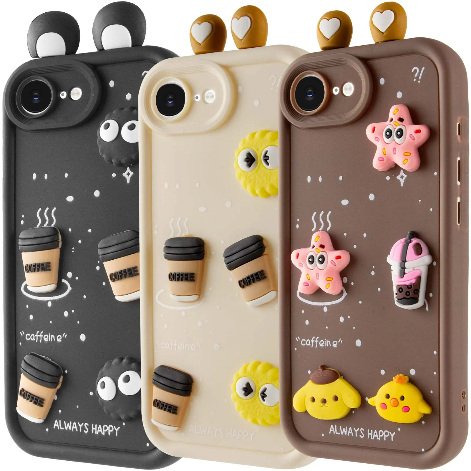 Чехол TPU Toys Case with Ears для Apple iPhone 16e (6.1"), TPU, купить оптом с доставкой
