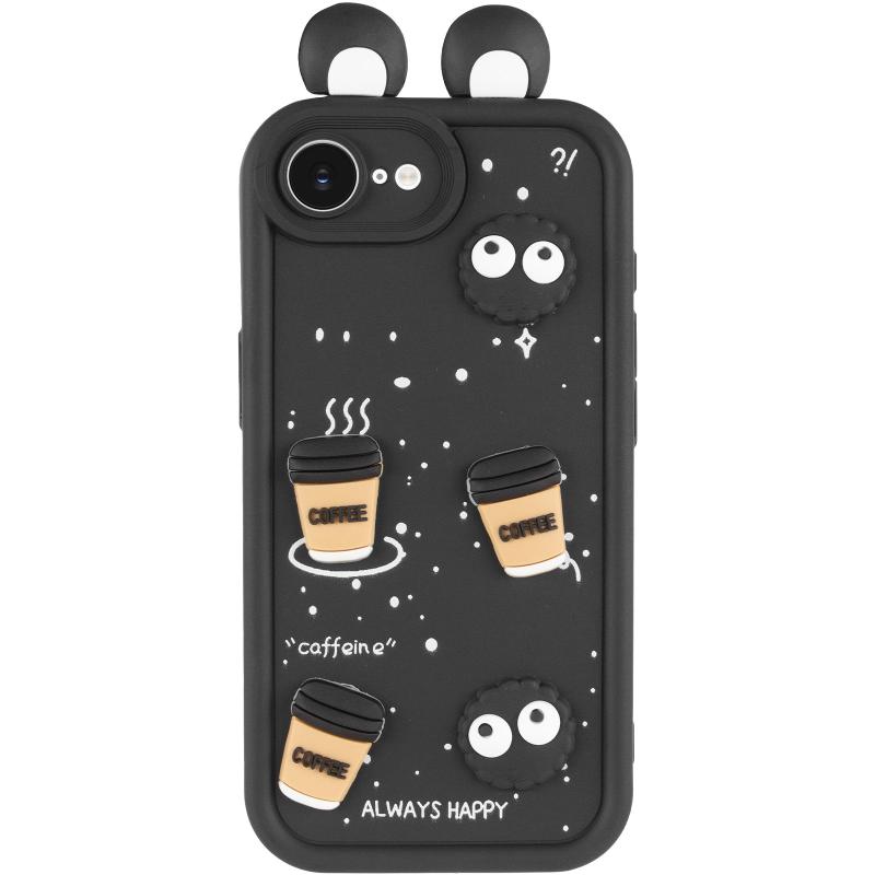 Силиконовый 3D чехол Toys Case with Ears для Apple iPhone 16e (6.1) | с ушками на картинке №2