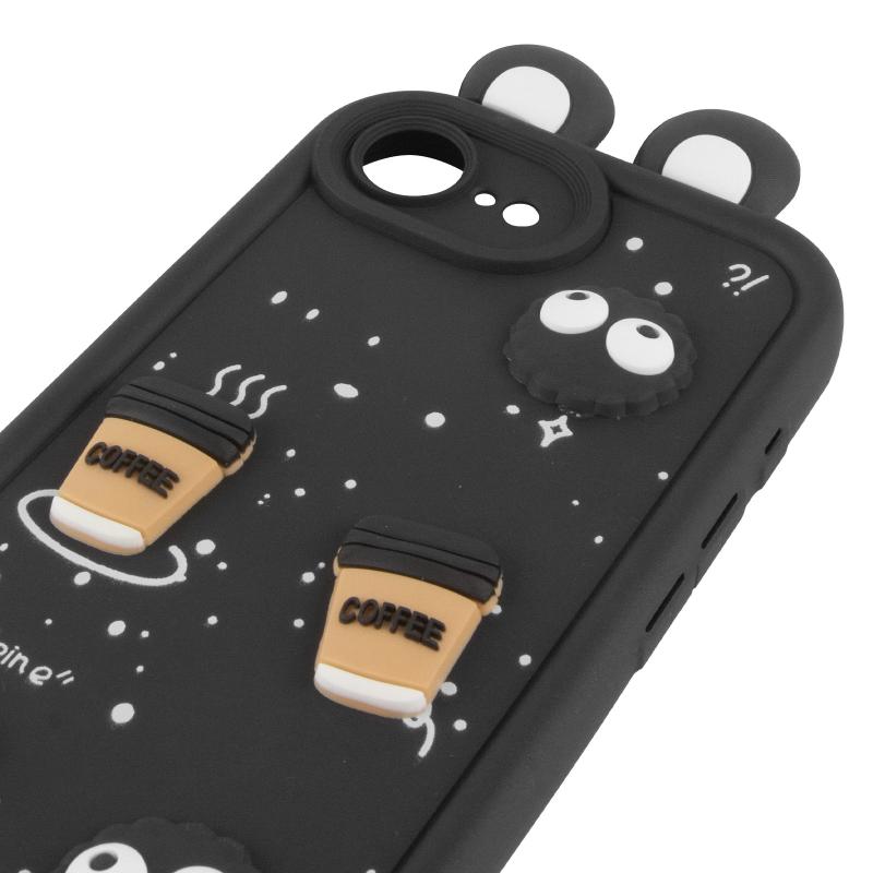 Силиконовый 3D чехол Toys Case with Ears для Apple iPhone 16e (6.1) | с ушками на картинке №4