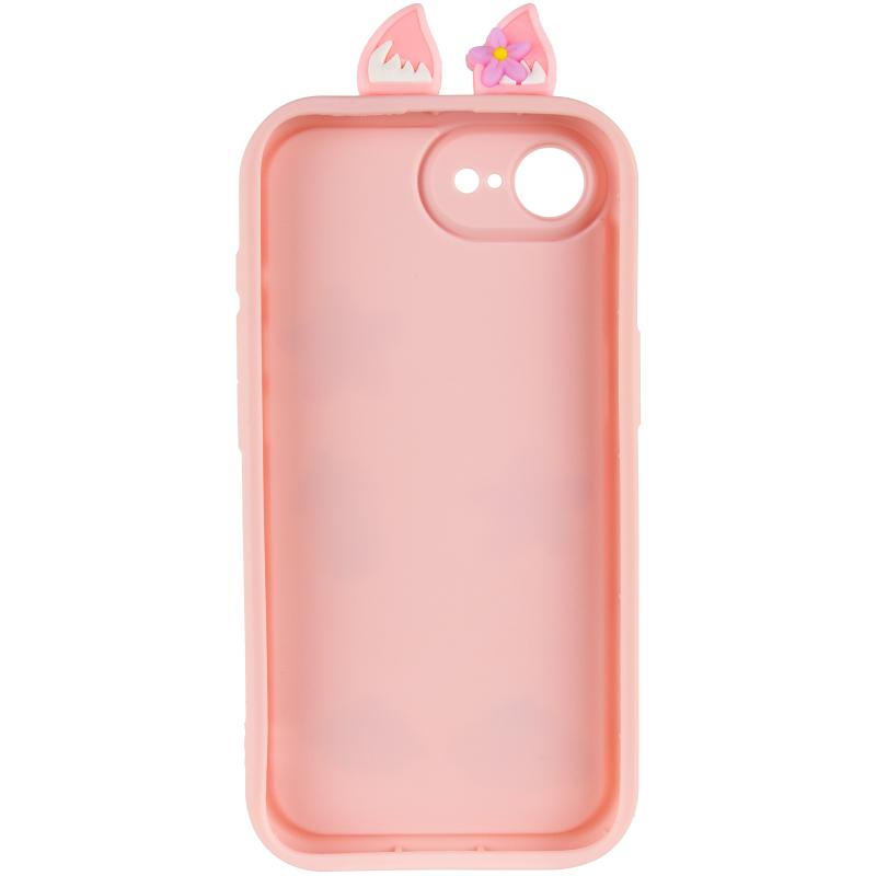Силиконовый 3D чехол Toys Case with Ears для Apple iPhone 16e (6.1) | с ушками на картинке №3