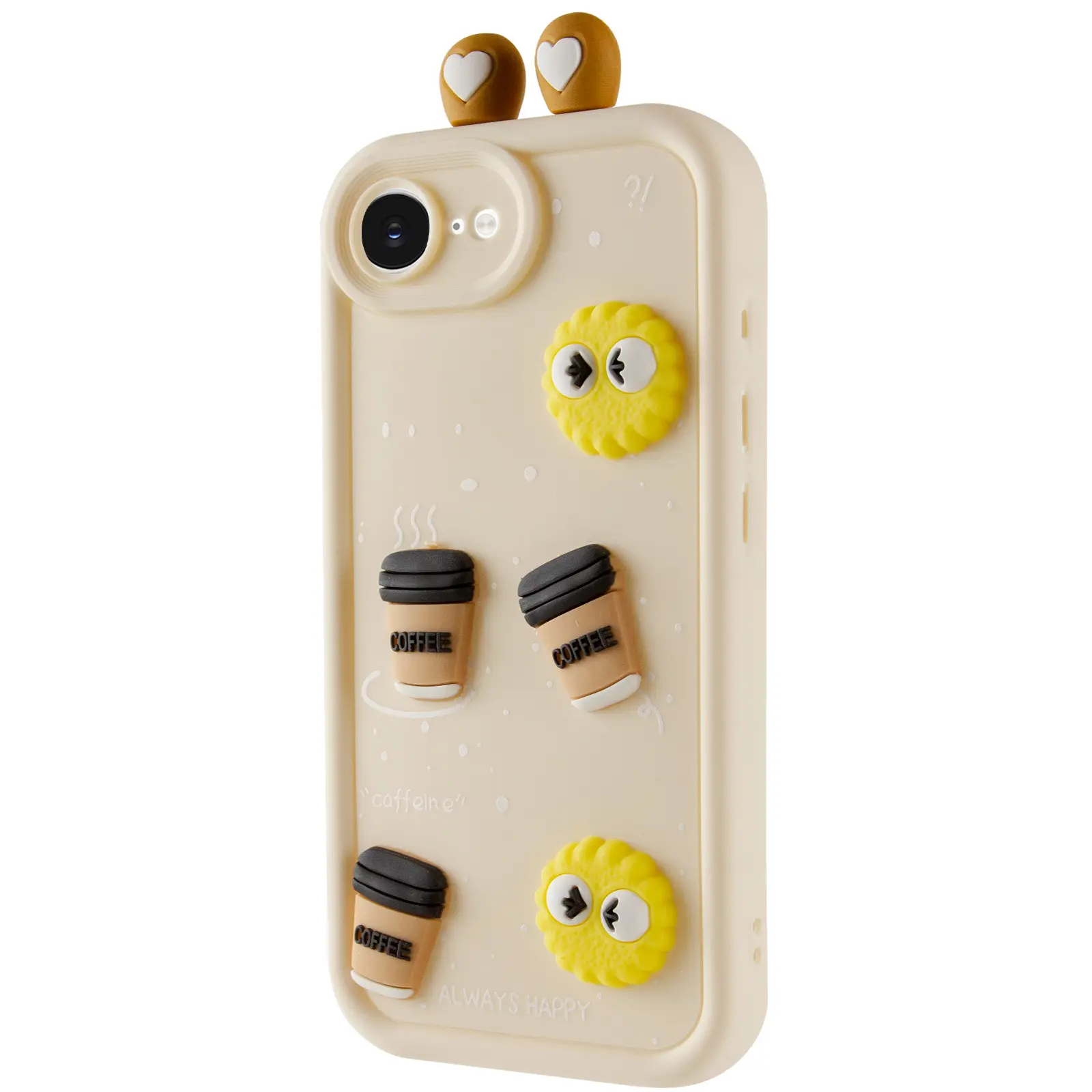 Чехол TPU Toys Case with Ears для Apple iPhone 16e (6.1"), Sand, TPU, купить оптом с доставкой