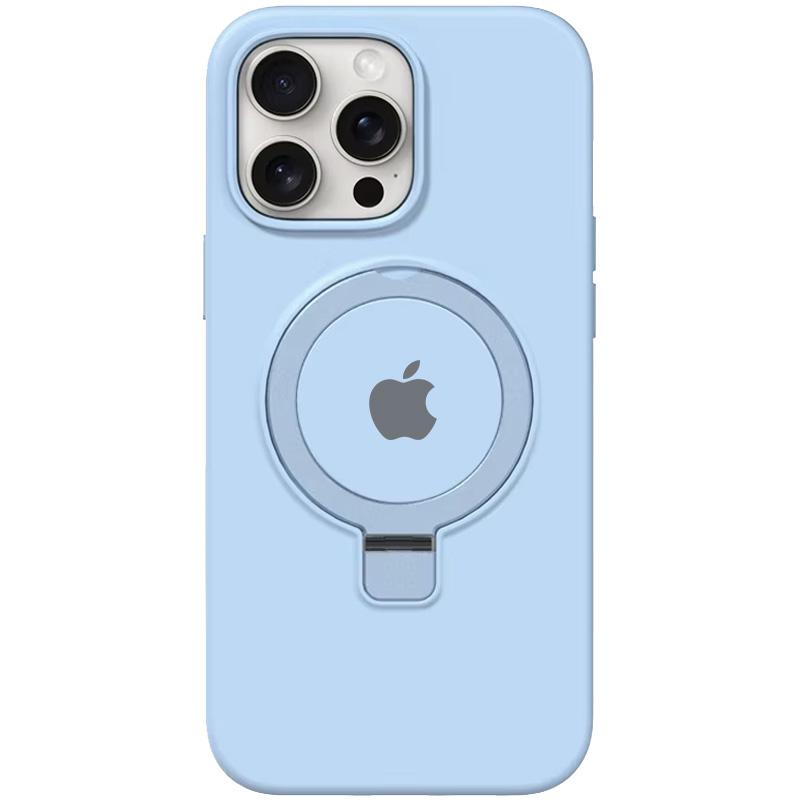 Чохол Silicone Case Full Protective with Ring Stand для Apple iPhone 12 Pro (6.1) MagSafe на малюнкі №1