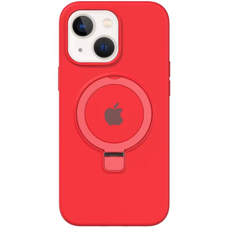 Чохол Silicone Case Full Protective with Ring Stand для Apple iPhone 13 (6.1) MagSafe на малюнкі №1