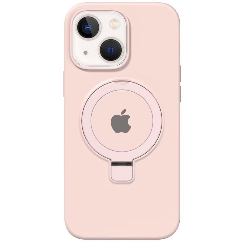 Чохол Silicone Case Full Protective with Ring Stand для Apple iPhone 15 (6.1) MagSafe на малюнкі №1
