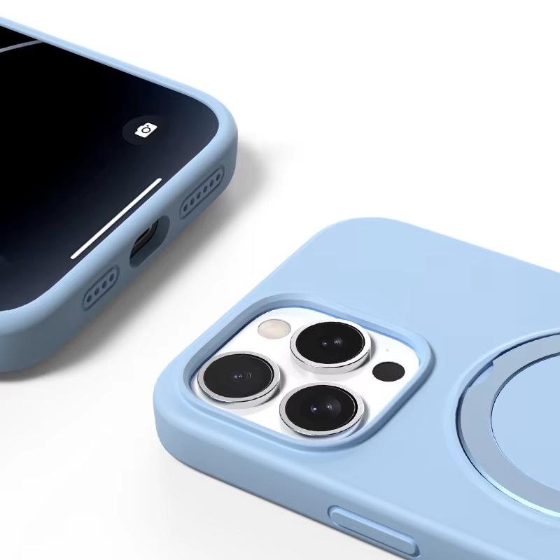 Чохол Silicone Case Full Protective with Ring Stand для Apple iPhone 15 Pro (6.1) MagSafe на малюнкі №2