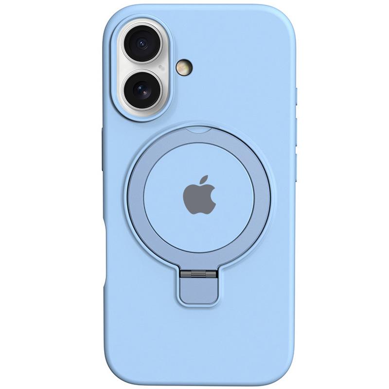 Чохол Silicone Case Full Protective with Ring Stand для Apple iPhone 16 (6.1) MagSafe на малюнкі №1