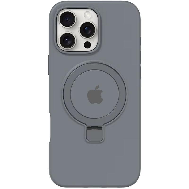 Чохол Silicone Case Full Protective with Ring Stand для Apple iPhone 16 Pro (6.3) MagSafe на малюнкі №1