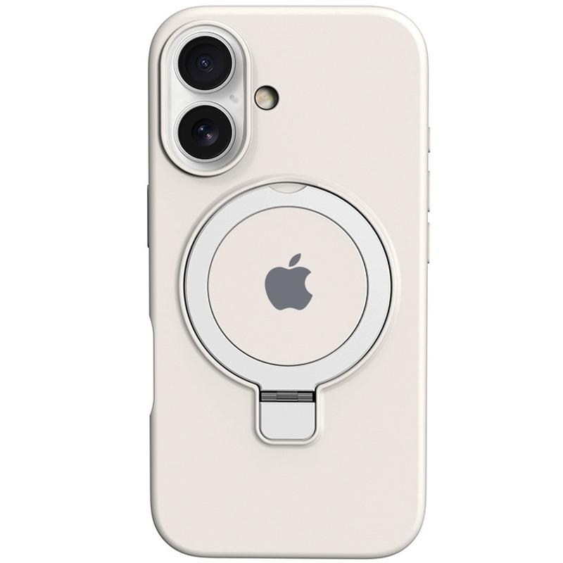 Чохол Silicone Case Full Protective with Ring Stand для Apple iPhone 16 Plus (6.7) MagSafe на малюнкі №1