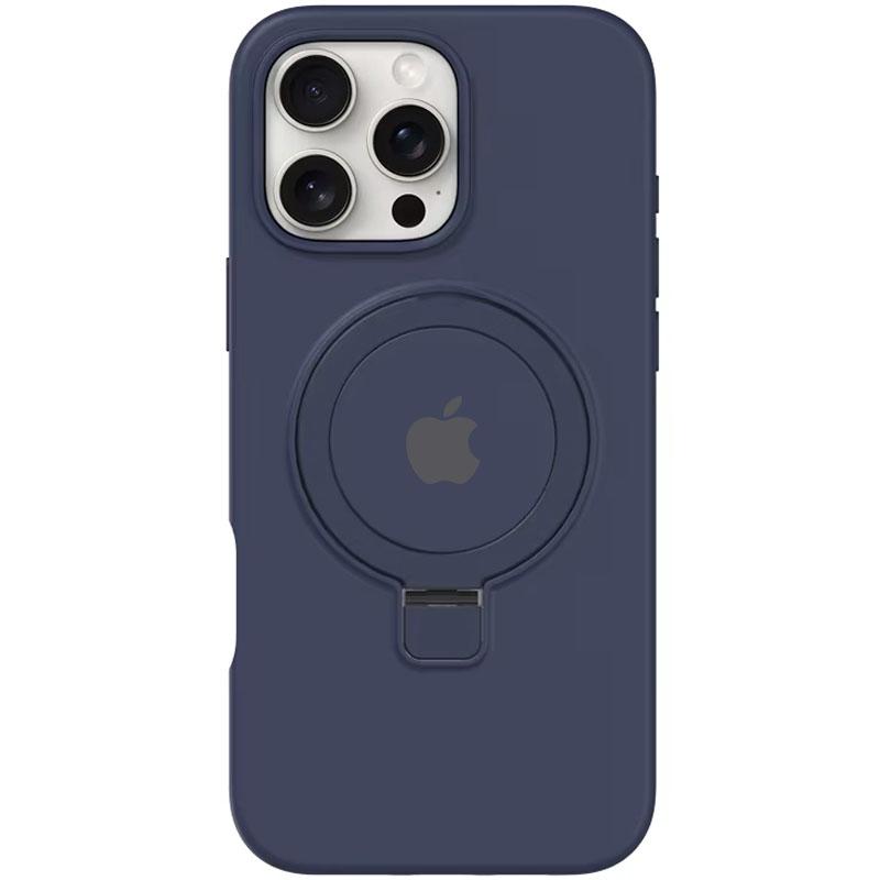 Чохол Silicone Case Full Protective with Ring Stand для Apple iPhone 16 Pro Max (6.9) MagSafe на малюнкі №1
