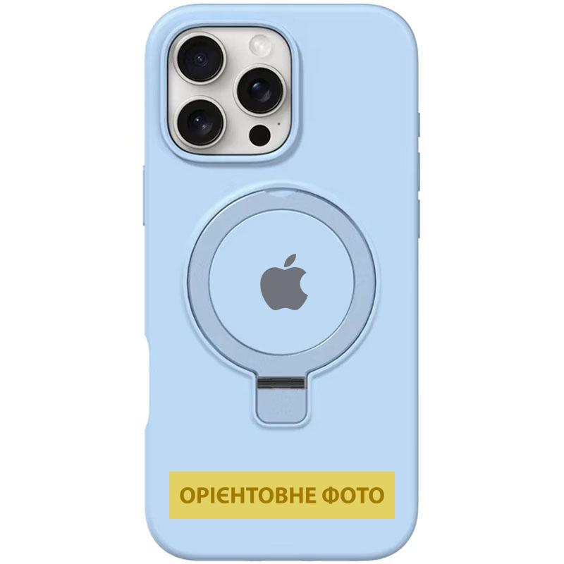 Чохол Silicone Case Full Protective with Ring Stand для Apple iPhone 16e (6.1) MagSafe на малюнкі №1