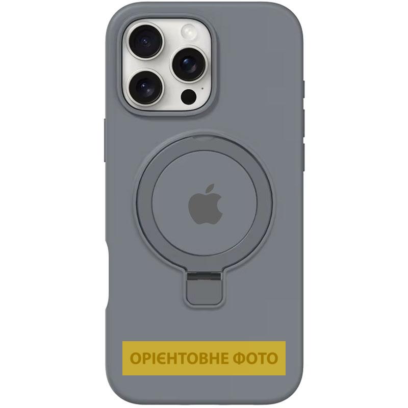 Чохол Silicone Case Full Protective with Ring Stand для Apple iPhone 16e (6.1) MagSafe на малюнкі №1