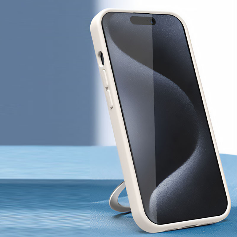 Чохол Silicone Case Full Protective NO LOGO with Ring для Apple iPhone 15 Pro (6.1) на малюнкі №3