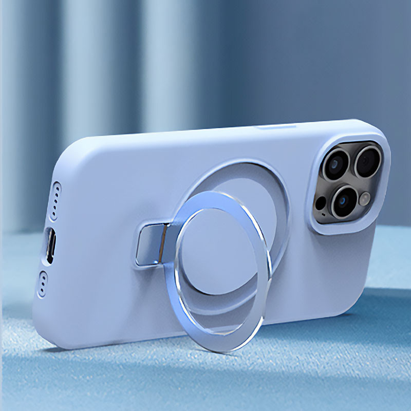 Чохол Silicone Case Full Protective NO LOGO with Ring для Apple iPhone 15 Pro Max (6.7) на малюнкі №3