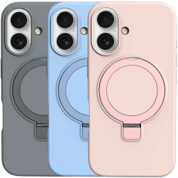 Чохол Silicone Case Full Protective NO LOGO with Ring для Apple iPhone 16 Plus (6.7")