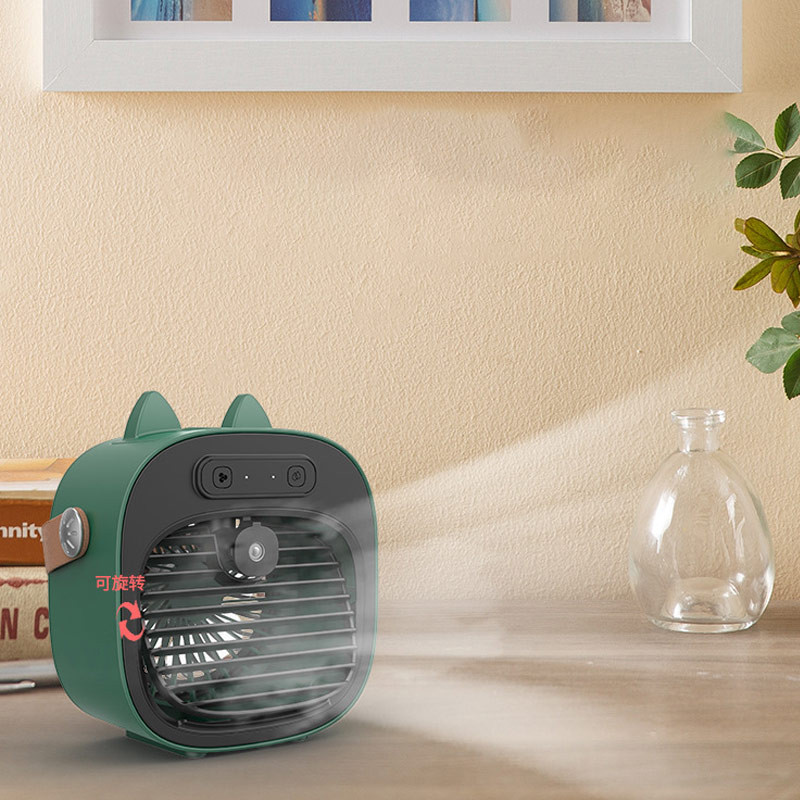 Настільний вентилятор F12 з підставкою для телефону і водяним охолодженням 4000mAh на малюнкі №8