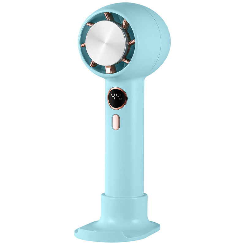 Портативный вентилятор YL007 with Display с подставкой для телефона 2000mAh на картинке №1