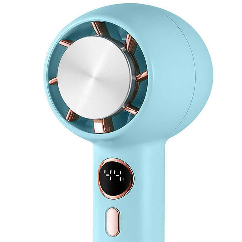 Портативный вентилятор YL007 with Display с подставкой для телефона 2000mAh на картинке №2