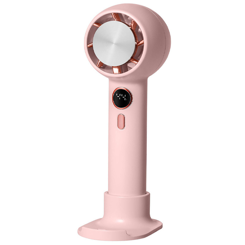 Портативный вентилятор YL007 with Display с подставкой для телефона 2000mAh на картинке №1