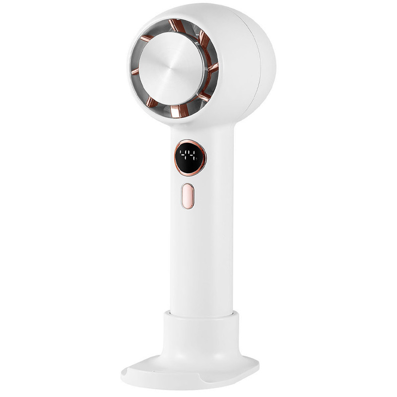 Портативный вентилятор YL007 with Display с подставкой для телефона 2000mAh на картинке №1