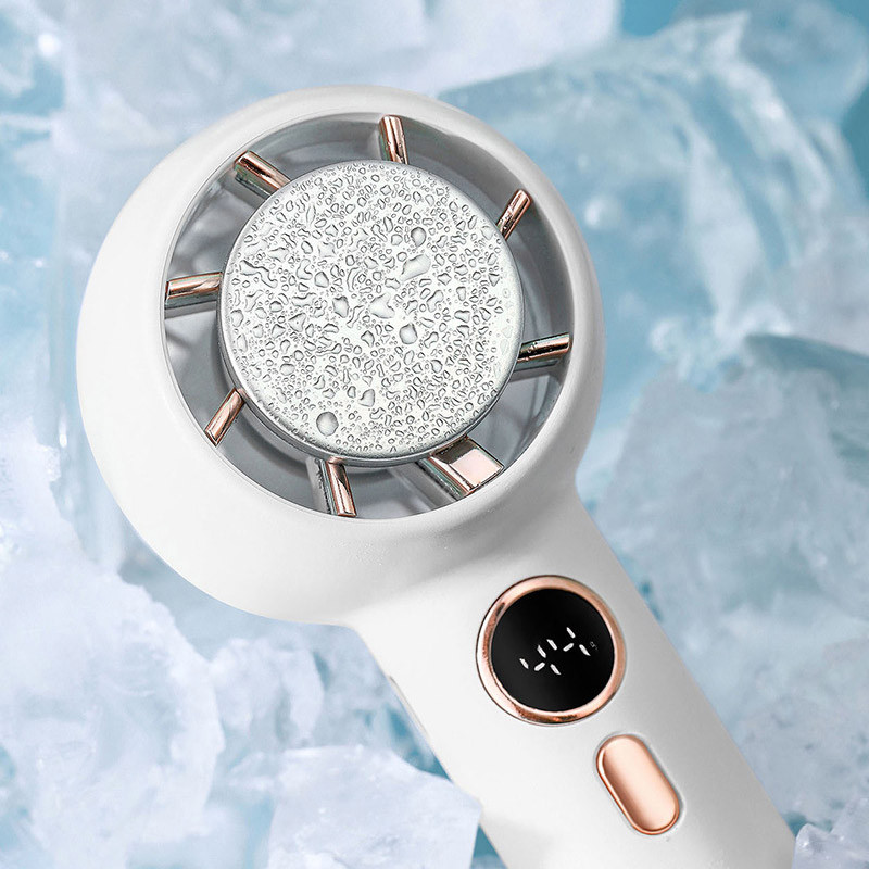 Портативный вентилятор YL007 with Display с подставкой для телефона 2000mAh на картинке №5