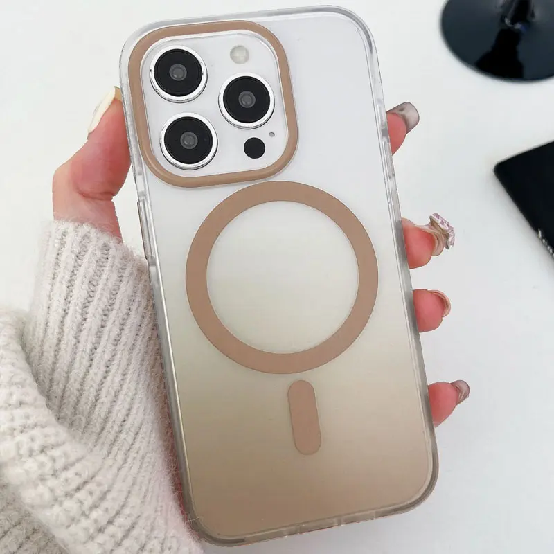 Чехол TPU+PC Phantom with Magnetic Fit для Apple iPhone 15 Pro Max (6.7"), Golden 1, TPU+PC, купить оптом с доставкой