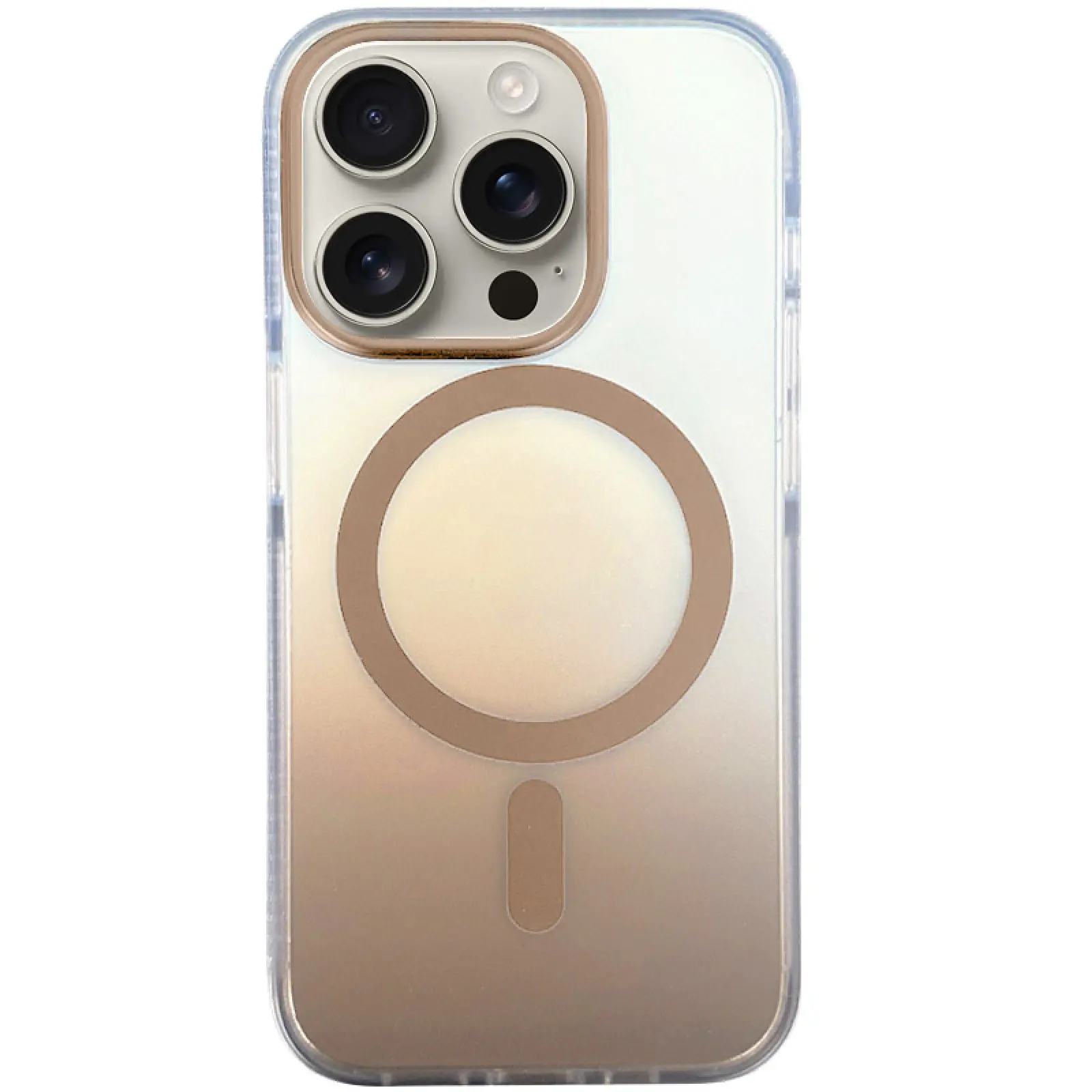 Чехол TPU+PC Phantom with Magnetic Fit для Apple iPhone 15 Pro Max (6.7"), Golden, TPU+PC, купить оптом с доставкой