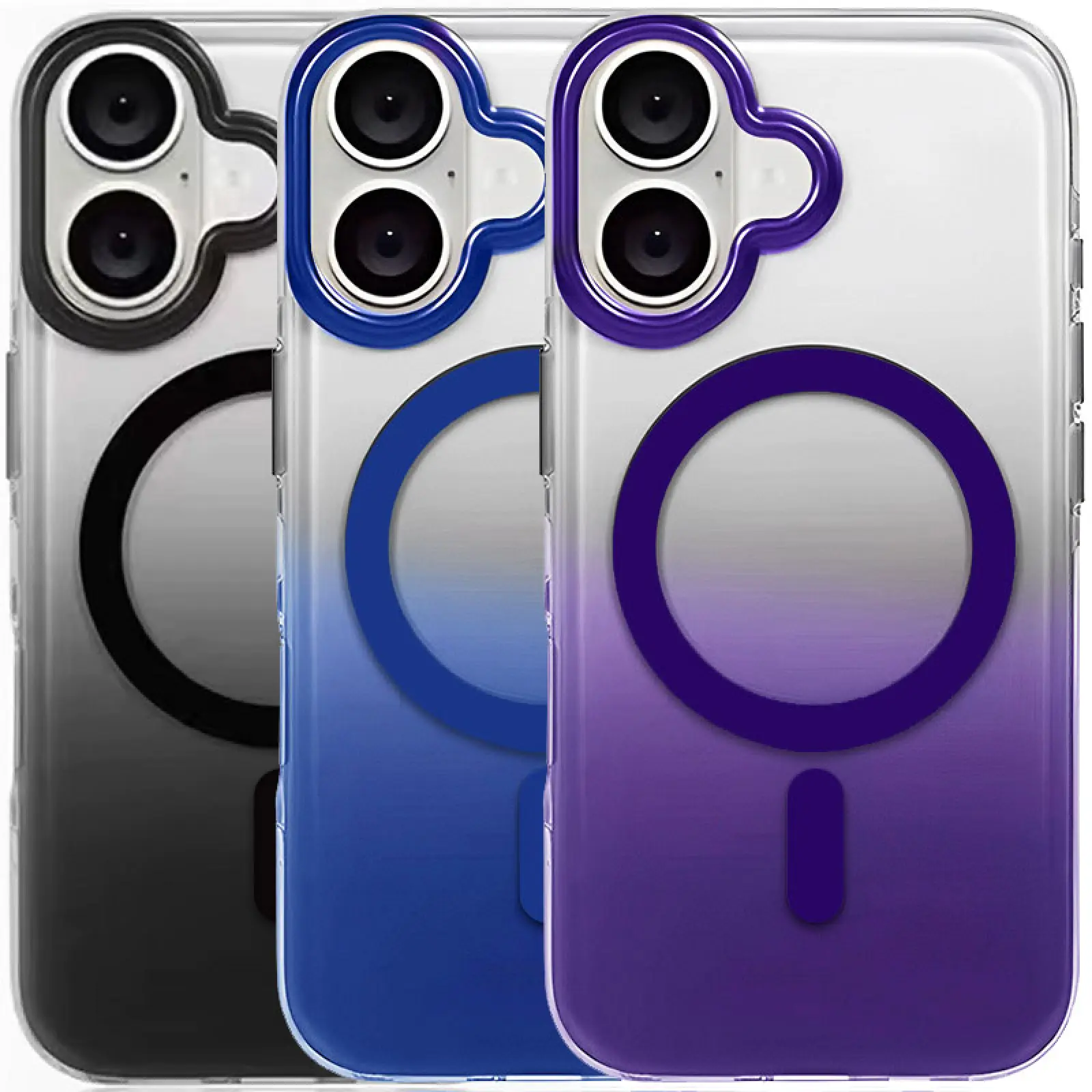 Чехол TPU+PC Phantom with MagSafe для Apple iPhone 16 (6.1"), TPU+PC, купить оптом с доставкой