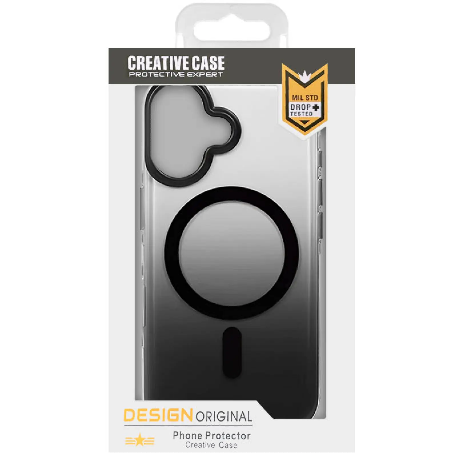 Чехол TPU+PC Phantom with MagSafe для Apple iPhone 16 (6.1"), Black 2, TPU+PC, купить оптом с доставкой