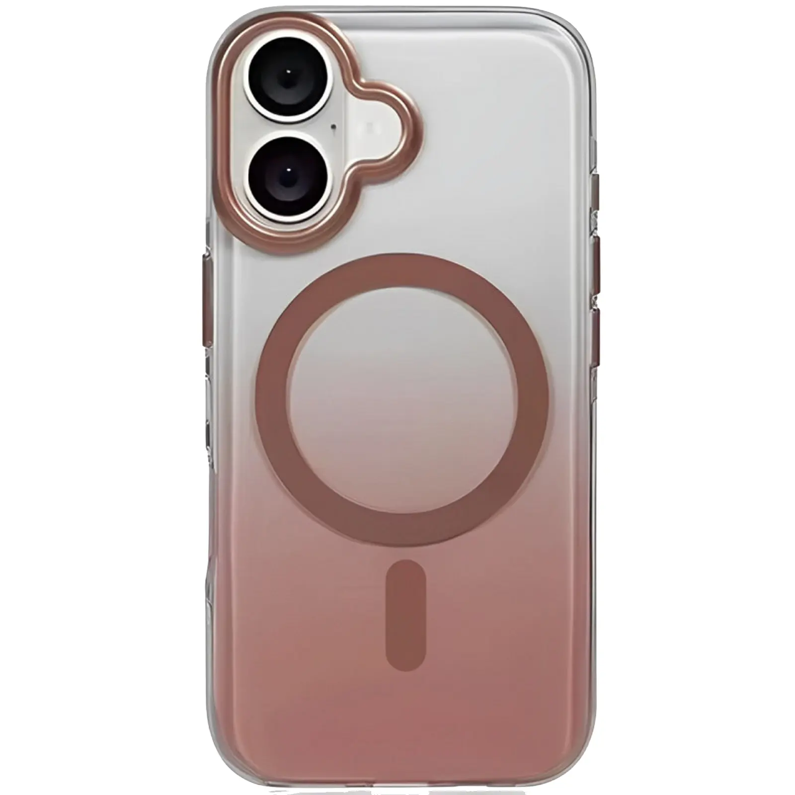 Чехол TPU+PC Phantom with Magnetic Fit для Apple iPhone 16 (6.1"), Rose Gold, TPU+PC, купить оптом с доставкой