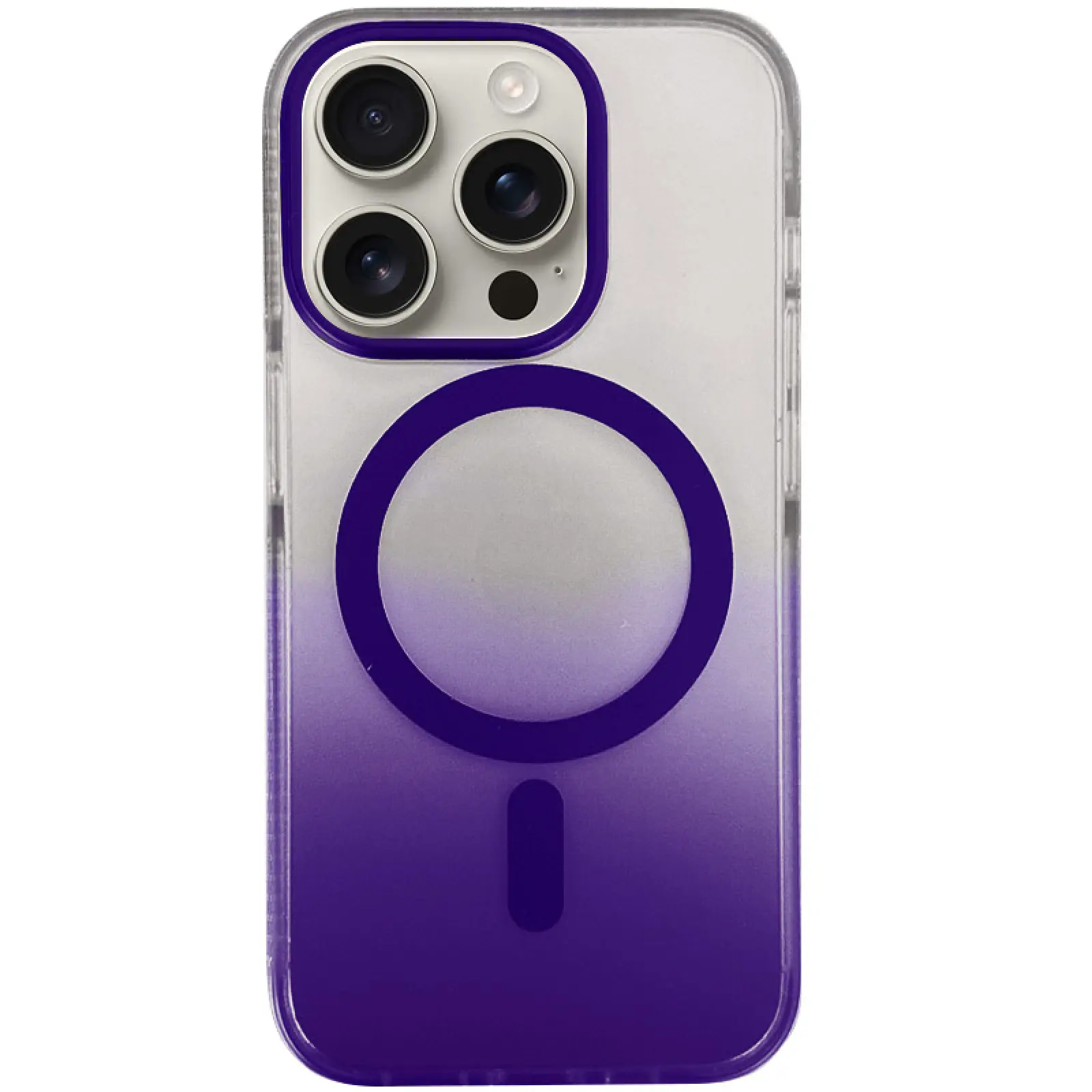 Чехол TPU+PC Phantom with MagSafe для Apple iPhone 16 Pro (6.3"), Purple, TPU+PC, купить оптом с доставкой
