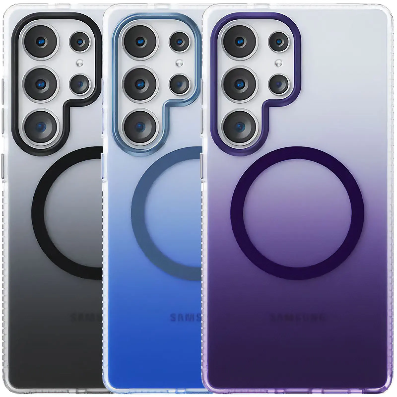 Чехол TPU+PC Phantom with MagSafe для Samsung Galaxy S25 Ultra, TPU+PC, купить оптом с доставкой