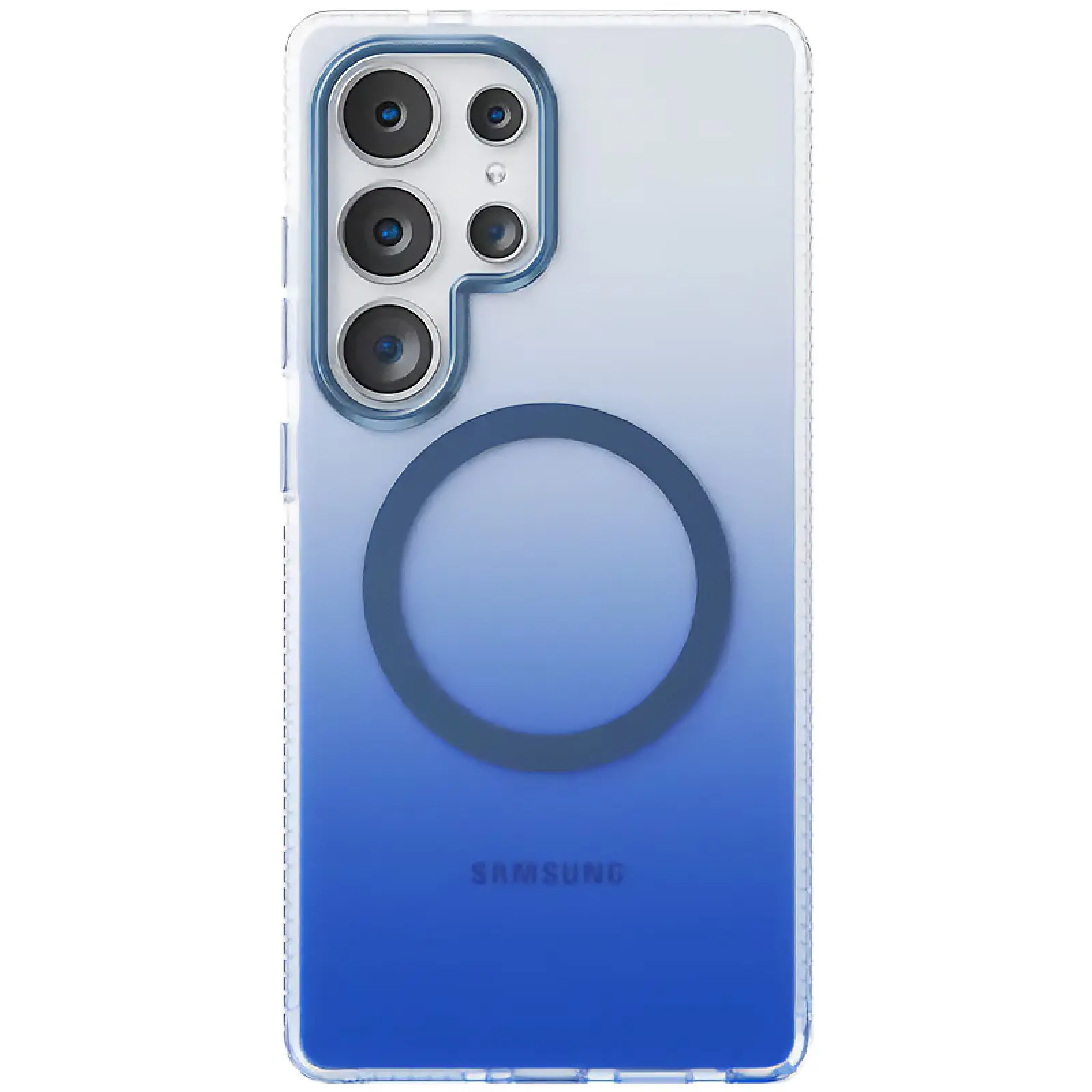 Чехол TPU+PC Phantom with MagSafe для Samsung Galaxy S25 Ultra, Blue, TPU+PC, купить оптом с доставкой