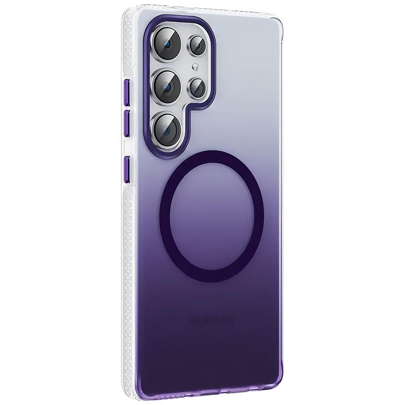 Градієнтний прозорий чохол Phantom with MagSafe для Samsung Galaxy S25 Ultra | TPU+PC на малюнкі №2