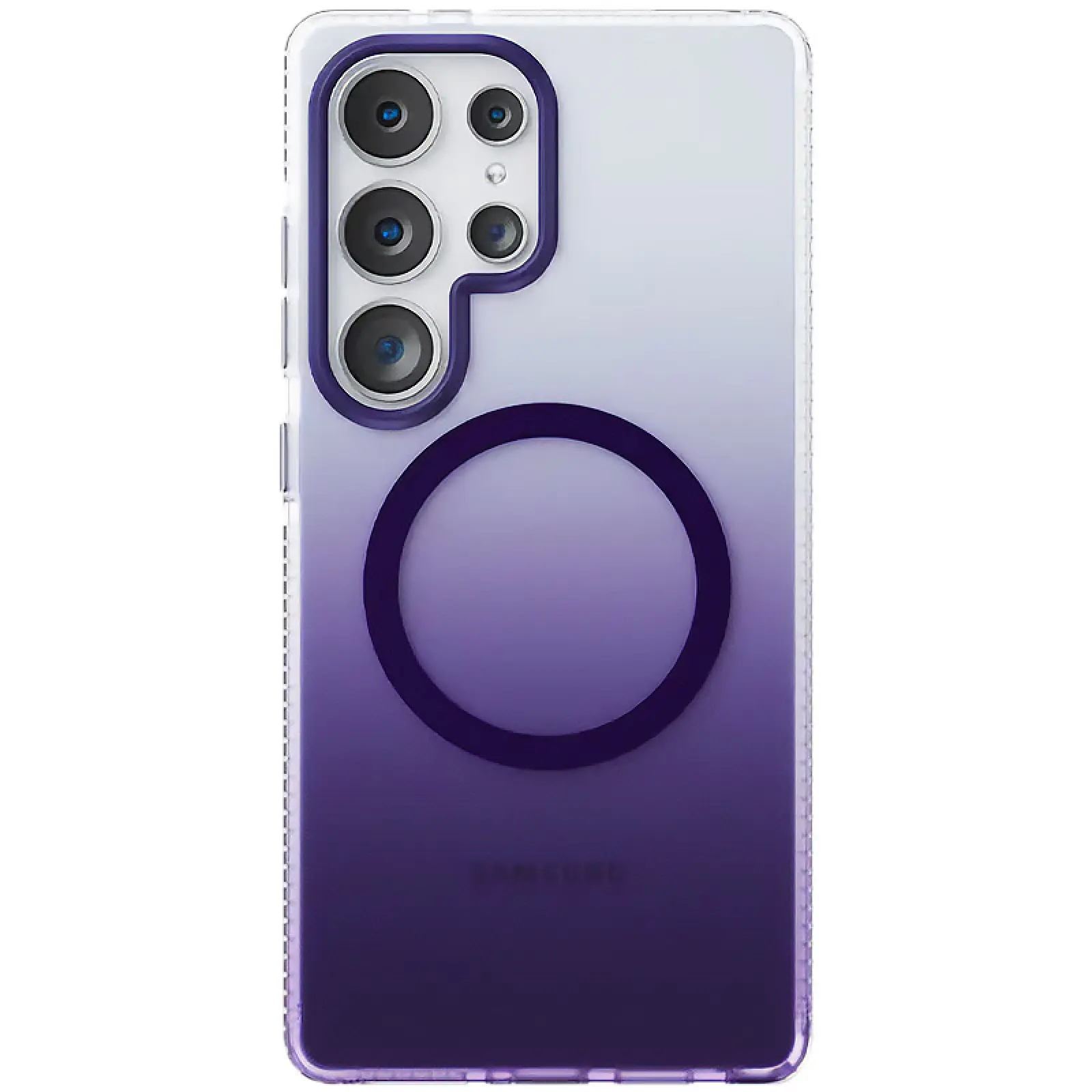 Чехол TPU+PC Phantom with MagSafe для Samsung Galaxy S25 Ultra, Purple, TPU+PC, купить оптом с доставкой