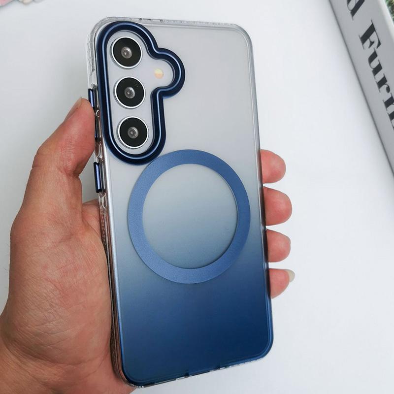 Градієнтний прозорий чохол Phantom with MagSafe для Samsung Galaxy S25+ | TPU+PC на малюнкі №4