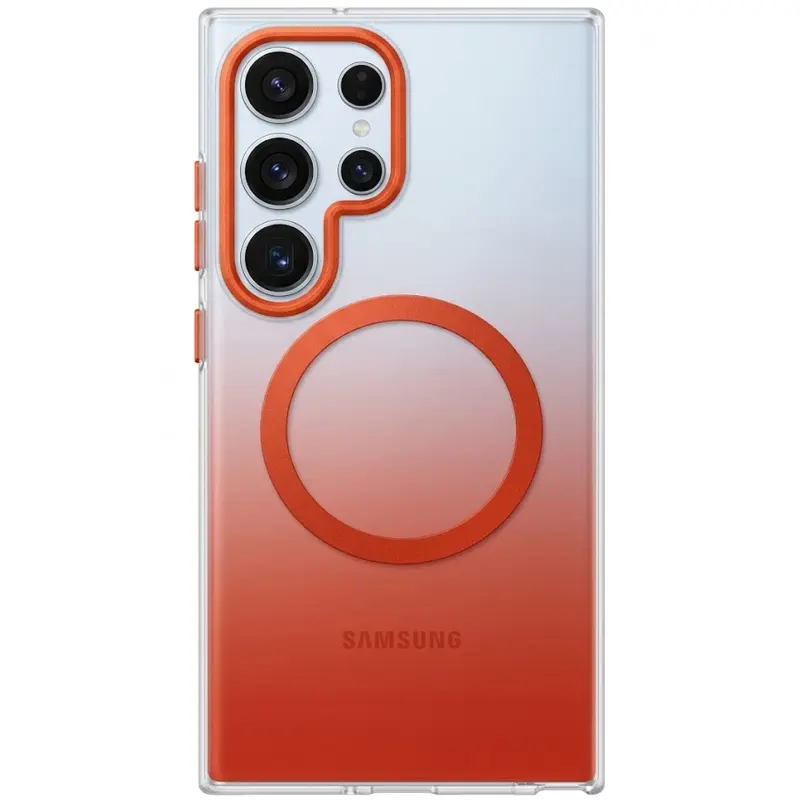 Чехол TPU+PC Phantom with Magnetic Fit для Samsung Galaxy S25, Orange, TPU+PC, купить оптом с доставкой