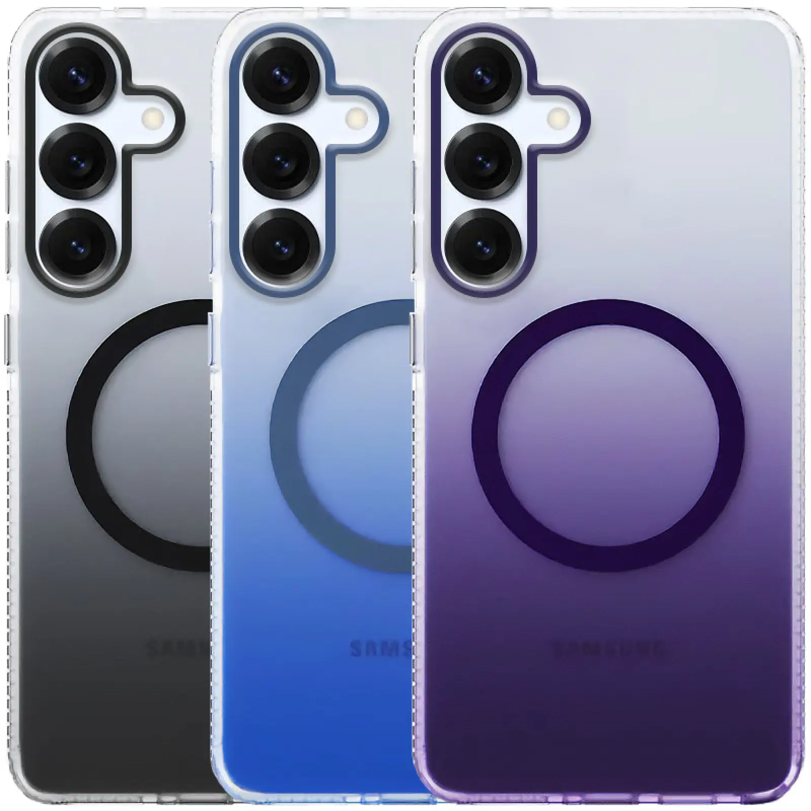 Чехол TPU+PC Phantom with MagSafe для Samsung Galaxy S25, TPU+PC, купить оптом с доставкой