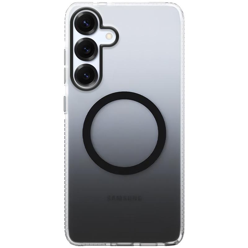 Градієнтний прозорий чохол Phantom with MagSafe для Samsung Galaxy S25 | TPU+PC на малюнкі №1