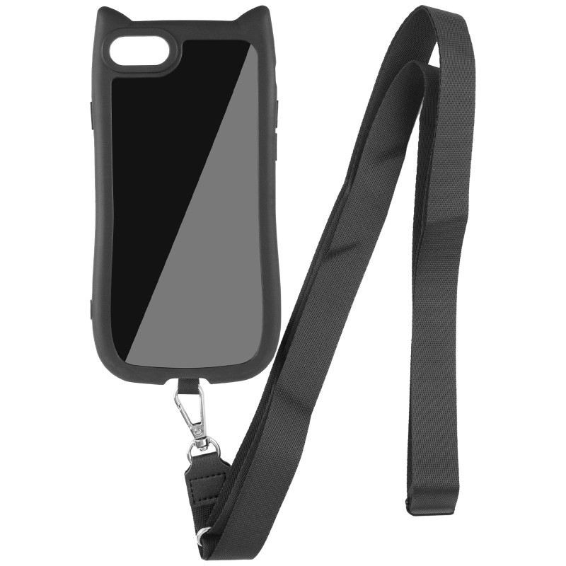 Чехол TPU GETMAN Cat Ears with CrossBody straps для Apple iPhone 7 / 8 (4.7) | Через плечо на картинке №1