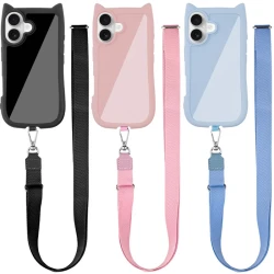 Чохол TPU GETMAN Cat with straps для Apple iPhone 16 Plus (6.7")
