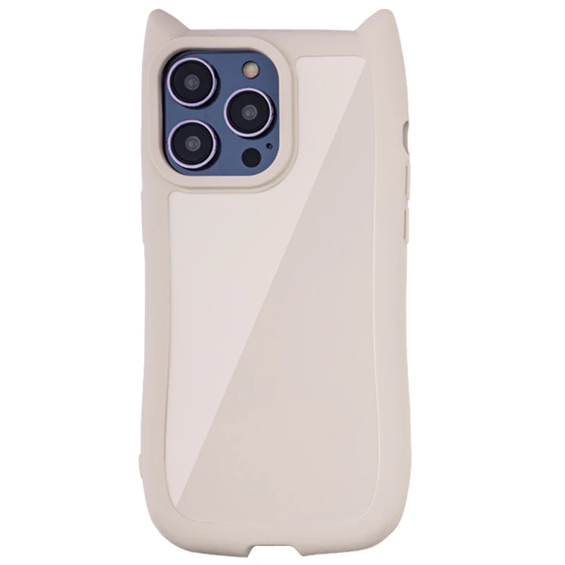 Чехол TPU Cat для Apple iPhone 15 Pro (6.1"), Antique White, TPU, купить оптом с доставкой