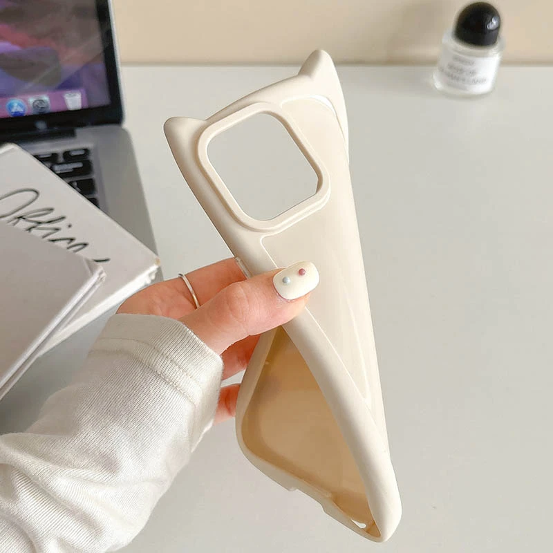 Чехол TPU Cat для Apple iPhone 15 Pro (6.1"), Antique White 1, TPU, купить оптом с доставкой
