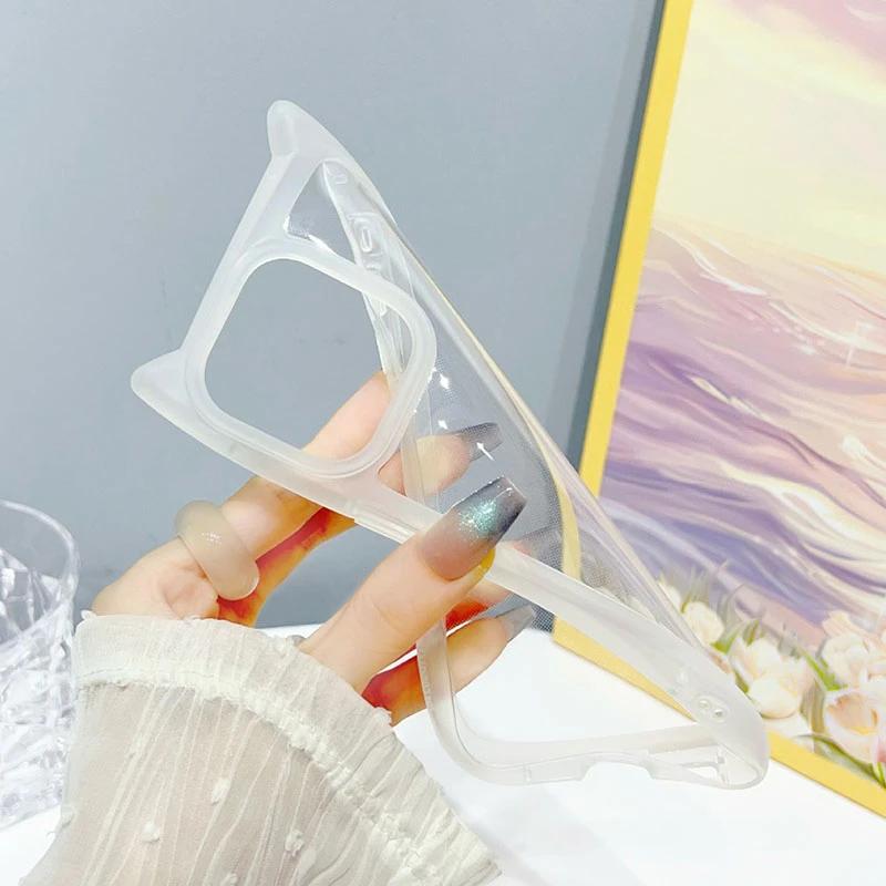 Чехол TPU Cat для Apple iPhone 15 Pro (6.1"), Transparent 1, TPU, купить оптом с доставкой