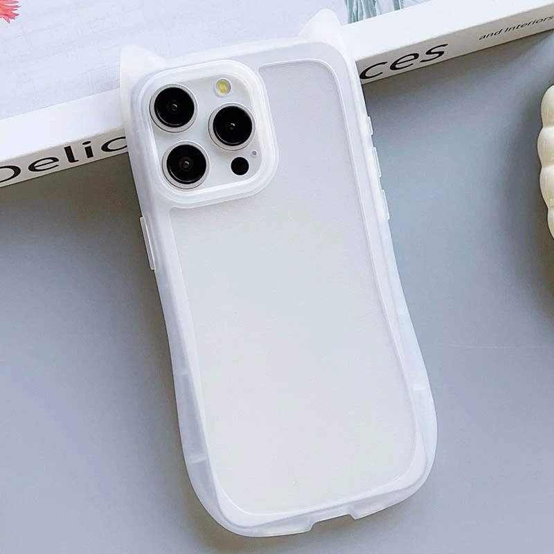 Чехол TPU Cat для Apple iPhone 15 Pro (6.1"), Transparent 3, TPU, купить оптом с доставкой