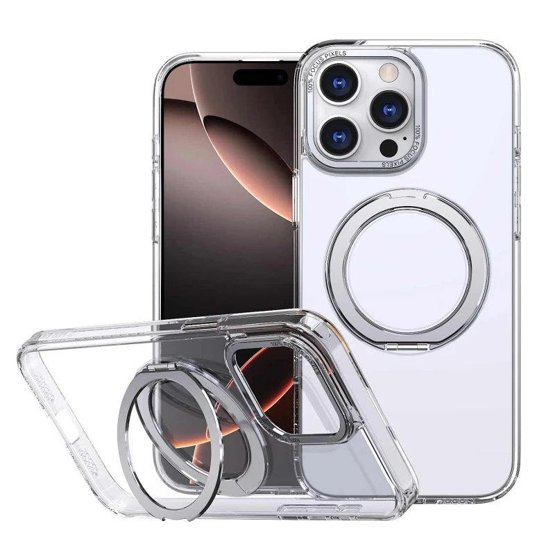 Чехол TPU+PC Empire with MagSafe and Ring для Apple iPhone 15 Pro Max (6.7"), TPU+PC, купить оптом с доставкой