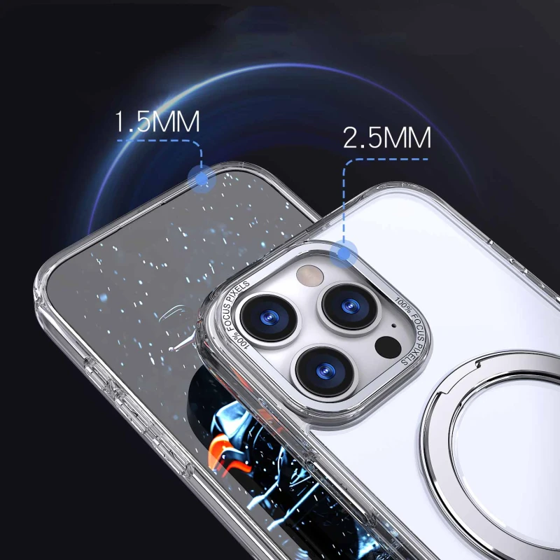 Чехол TPU+PC Empire with MagSafe and Ring для Apple iPhone 16 Pro (6.3"), Clear 5, TPU+PC, купить оптом с доставкой