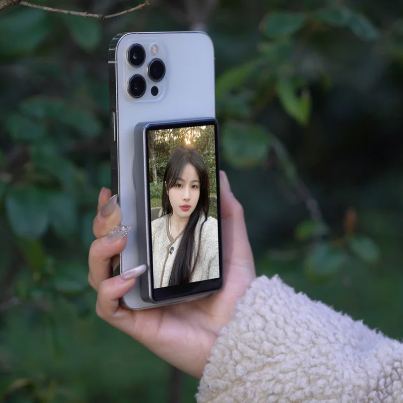 Бездротовий дублюючий екран / монітор для селфі RK-X40 with MagSafe на малюнкі №4